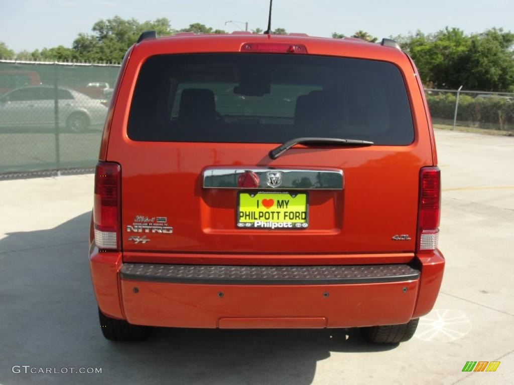 2008 Nitro R/T - Sunburst Orange Pearl / Dark Slate Gray/Orange photo #4