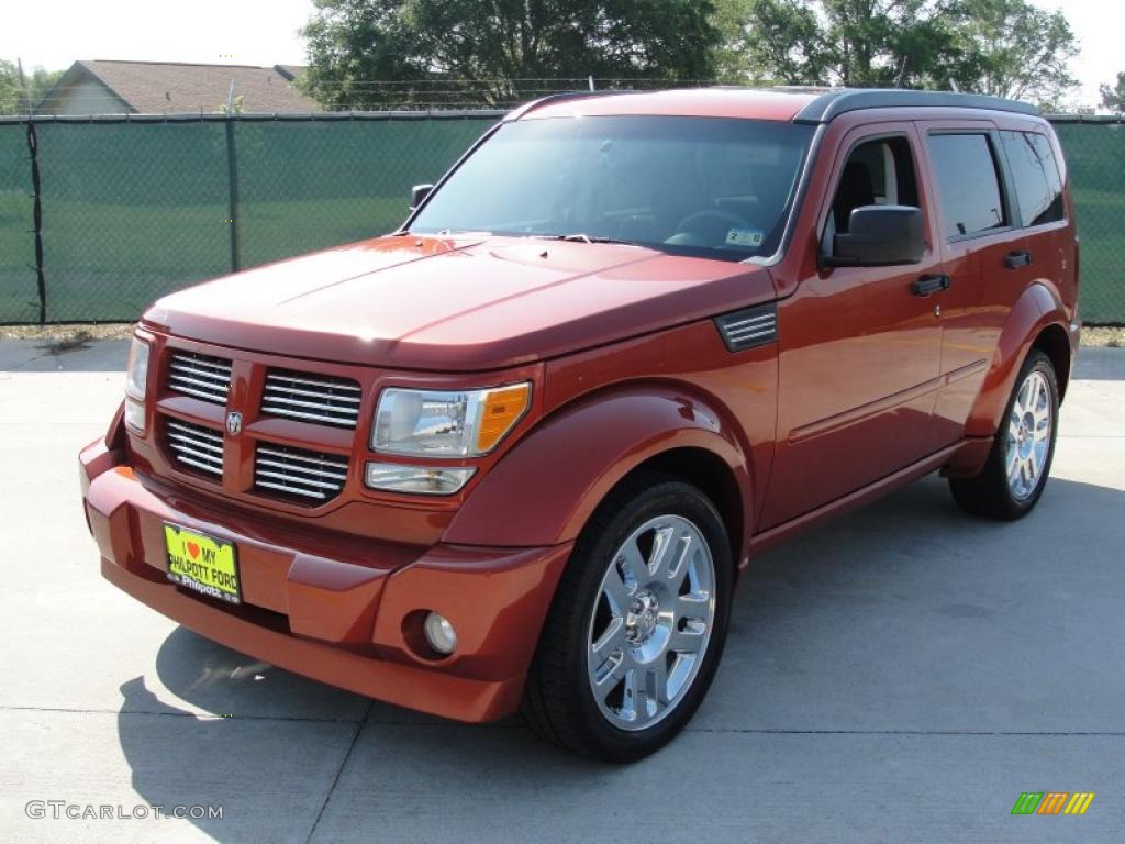 2008 Nitro R/T - Sunburst Orange Pearl / Dark Slate Gray/Orange photo #7