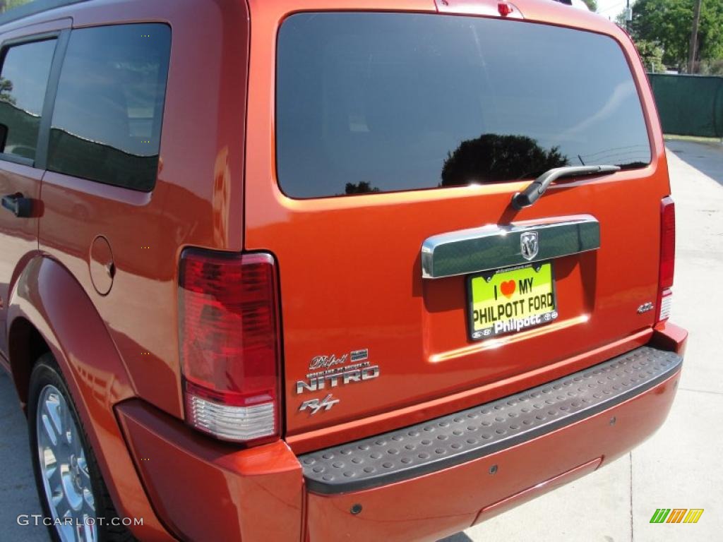 2008 Nitro R/T - Sunburst Orange Pearl / Dark Slate Gray/Orange photo #25