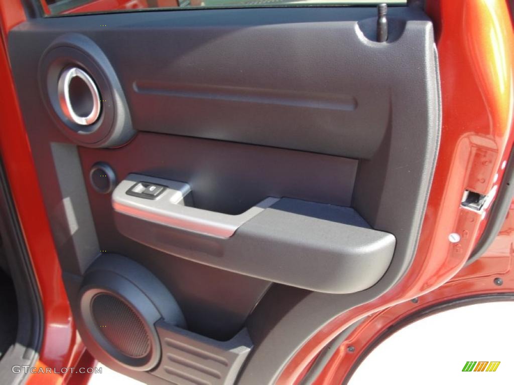 2008 Dodge Nitro R/T Dark Slate Gray/Orange Door Panel Photo #48289759