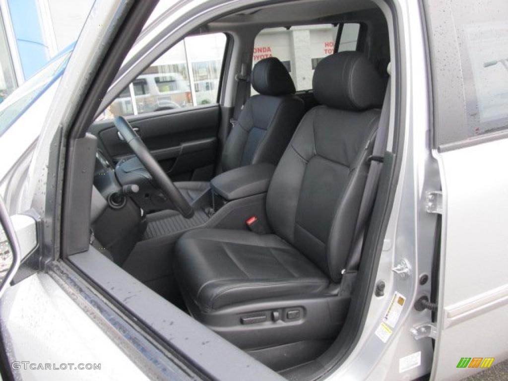 Black Interior 2010 Honda Pilot Touring 4WD Photo #48290188