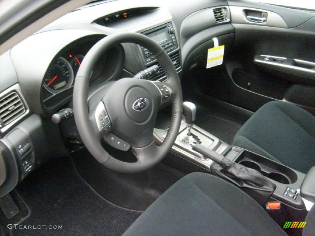 Carbon Black Interior 2011 Subaru Impreza 2.5i Premium Wagon Photo #48290554