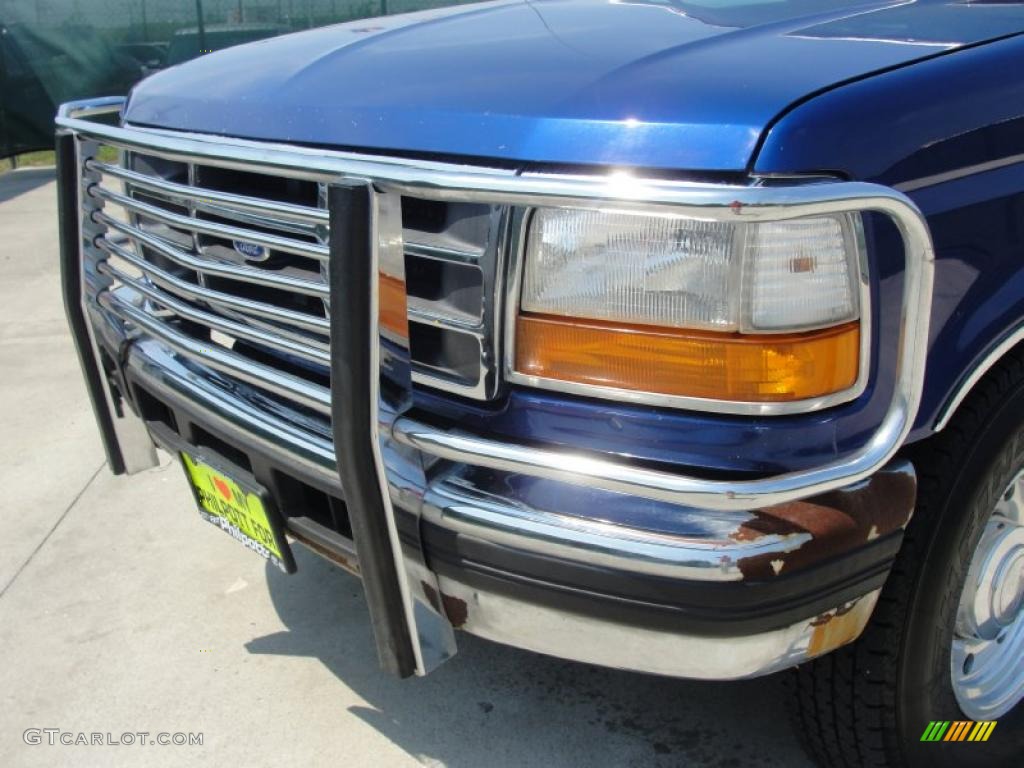 1997 F250 XLT Extended Cab - Royal Blue Metallic / Medium Graphite photo #10