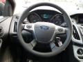 Charcoal Black 2012 Ford Focus SE SFE Sedan Steering Wheel