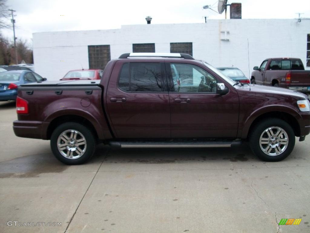 Dark Cherry Metallic 2007 Ford Explorer Sport Trac Limited 4x4 Exterior Photo #48291385