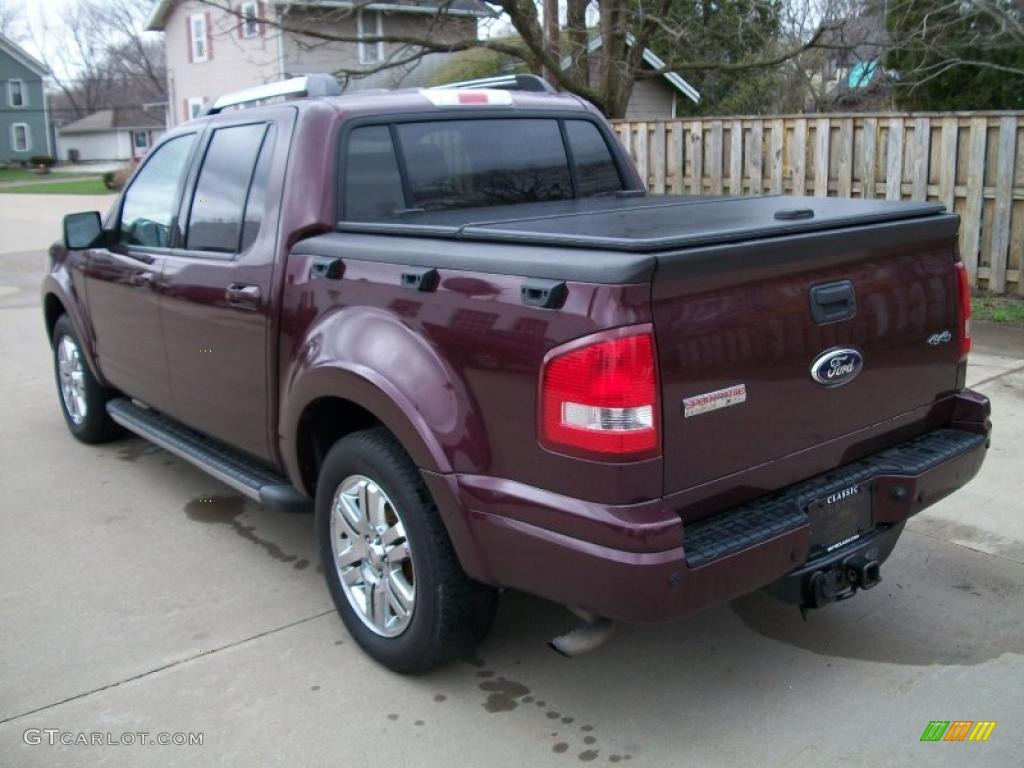 Dark Cherry Metallic 2007 Ford Explorer Sport Trac Limited 4x4 Exterior Photo #48291430