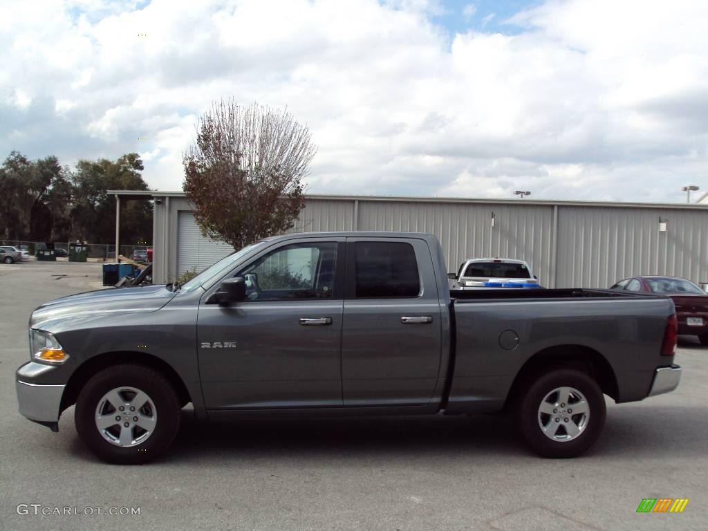 2009 Ram 1500 SLT Quad Cab - Mineral Gray Metallic / Dark Slate/Medium Graystone photo #2