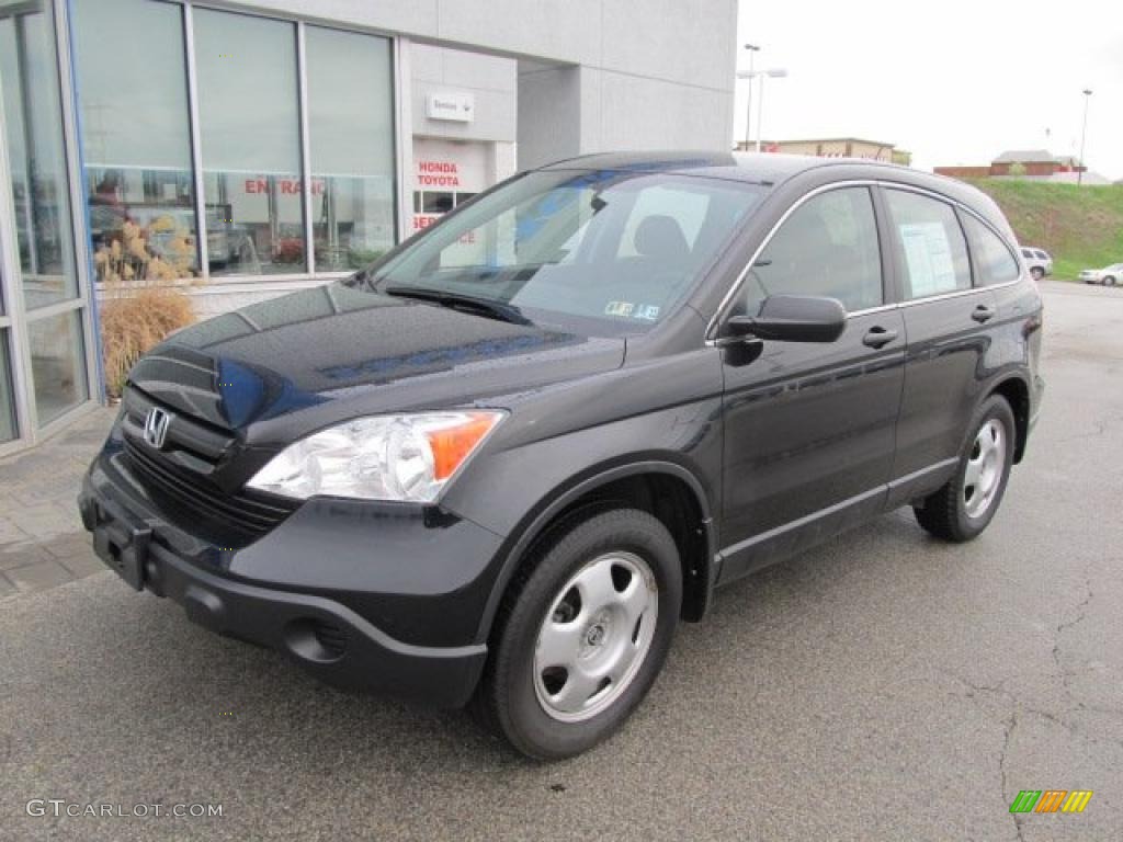 2008 CR-V LX - Nighthawk Black Pearl / Black photo #2