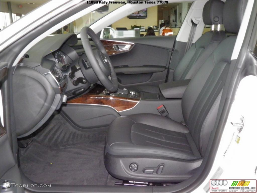 2012 A7 3.0T quattro Premium - Ibis White / Black photo #3