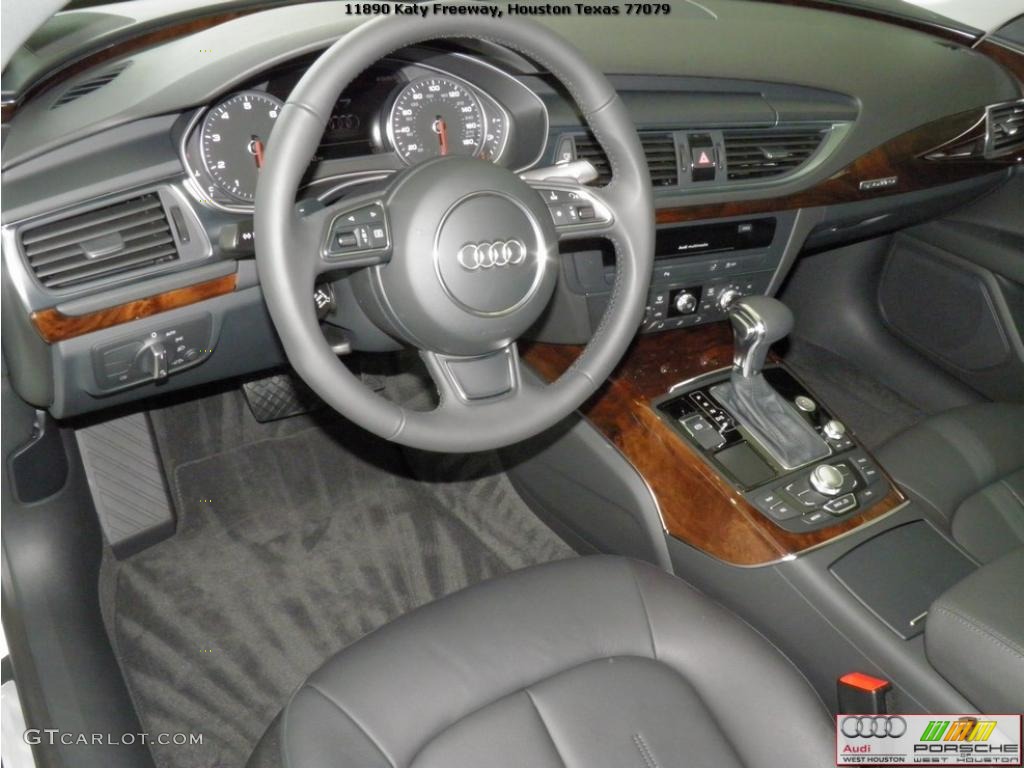 2012 A7 3.0T quattro Premium - Ibis White / Black photo #4