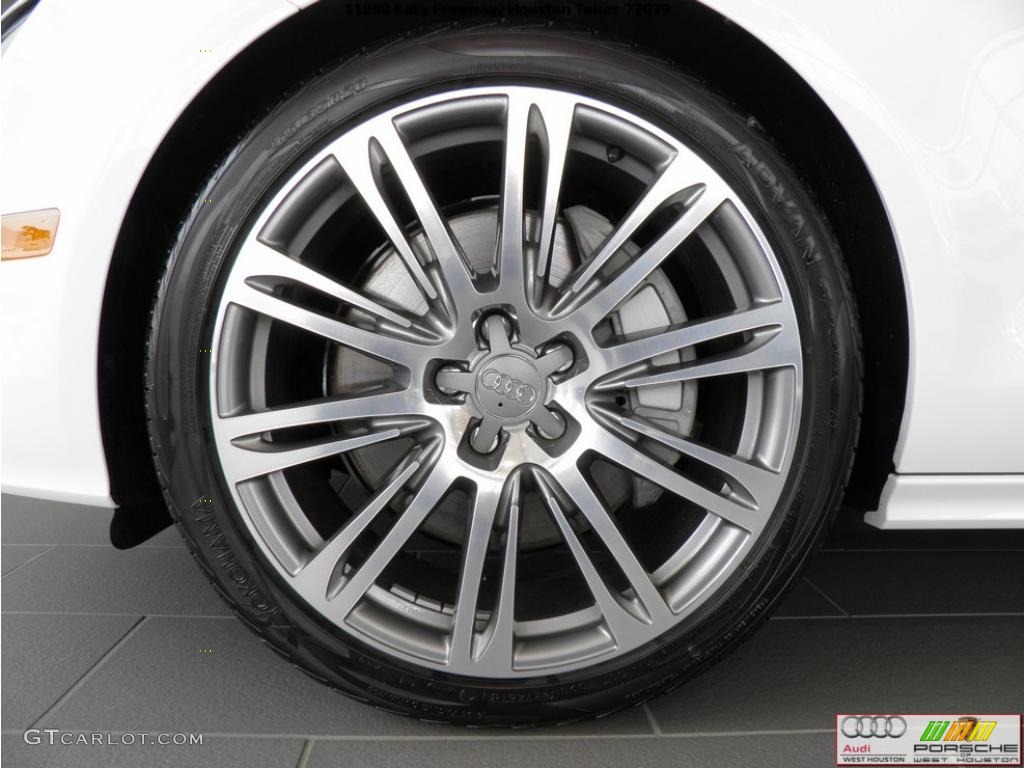 2012 A7 3.0T quattro Premium - Ibis White / Black photo #13