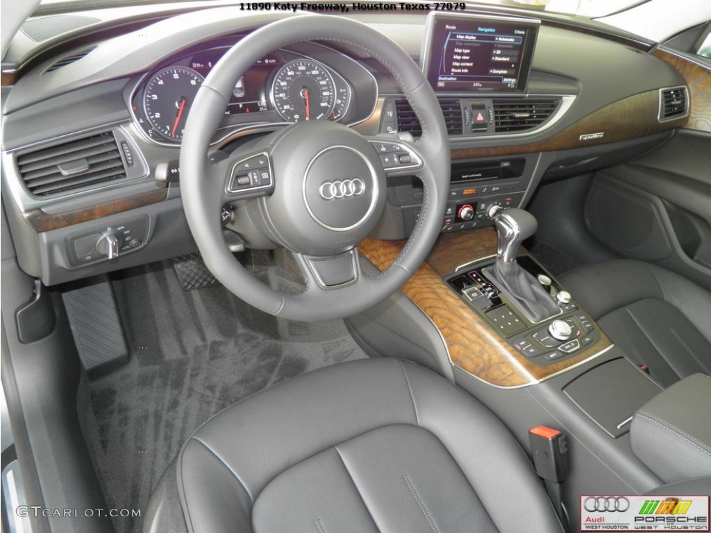 Black Interior 2012 Audi A7 3.0T quattro Premium Plus Photo #48292933