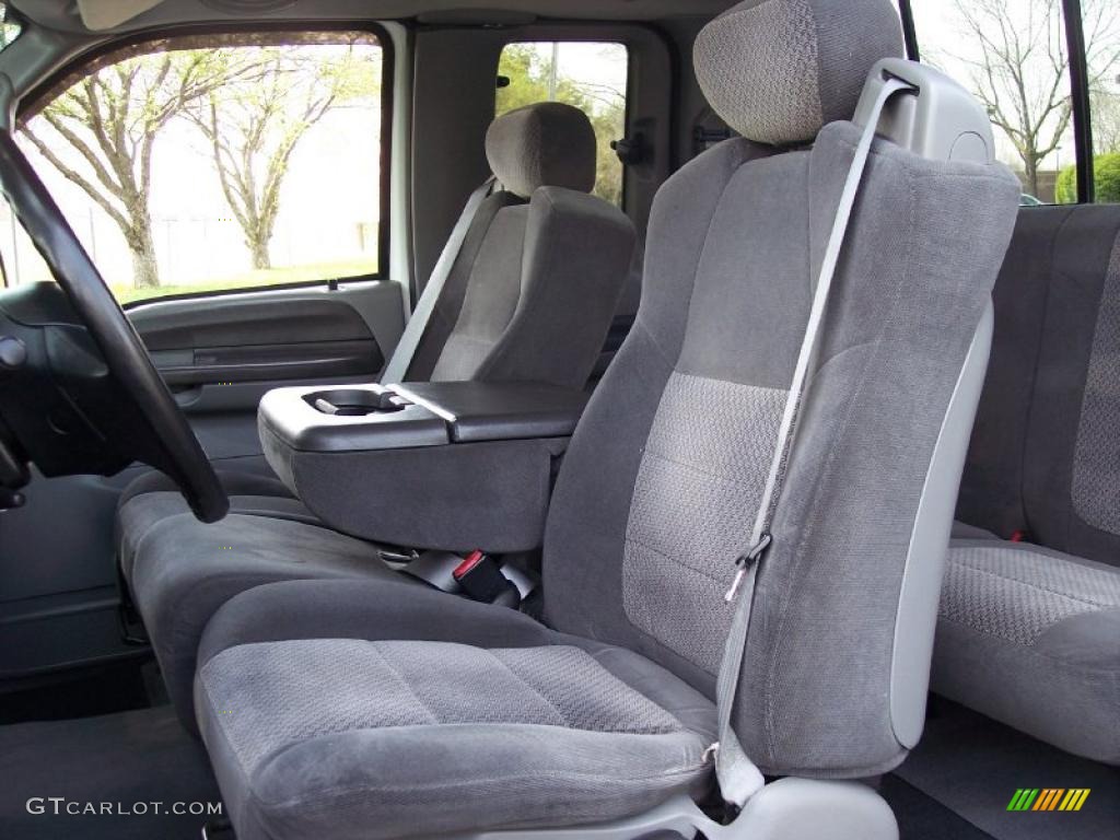 Medium Flint Interior 2002 Ford F250 Super Duty XLT SuperCab 4x4 Photo #48293404