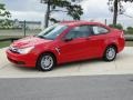 2008 Vermillion Red Ford Focus SE Coupe  photo #9