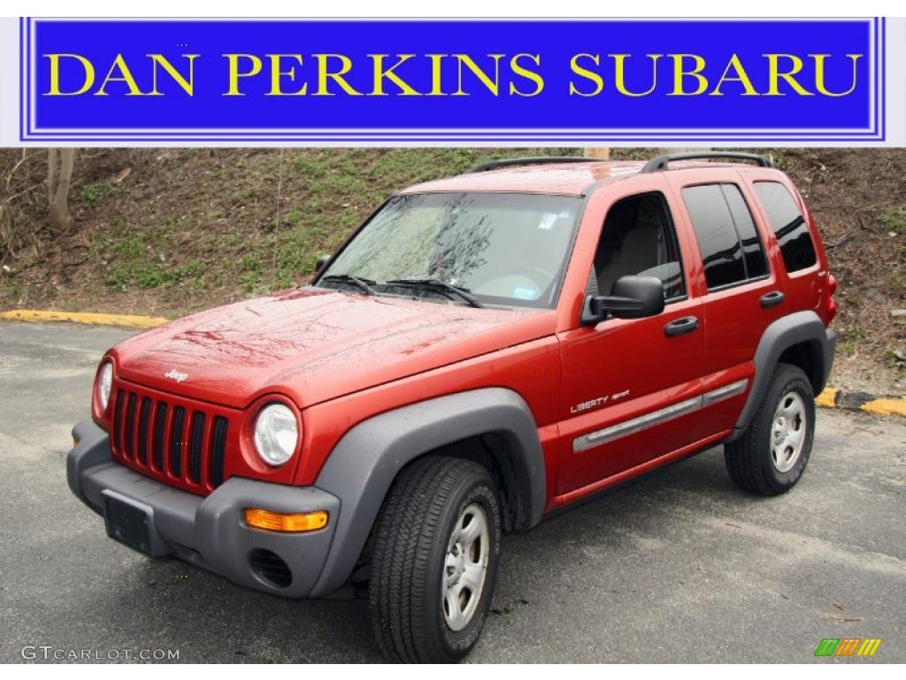 2002 Liberty Sport 4x4 - Salsa Red Pearlcoat / Dark Slate Gray photo #1