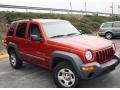 2002 Salsa Red Pearlcoat Jeep Liberty Sport 4x4  photo #3