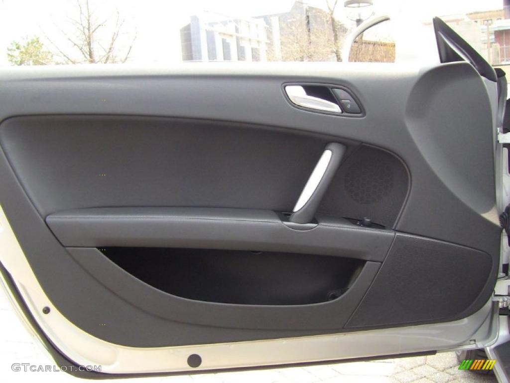 2008 Audi TT 2.0T Roadster Black Door Panel Photo #48294922
