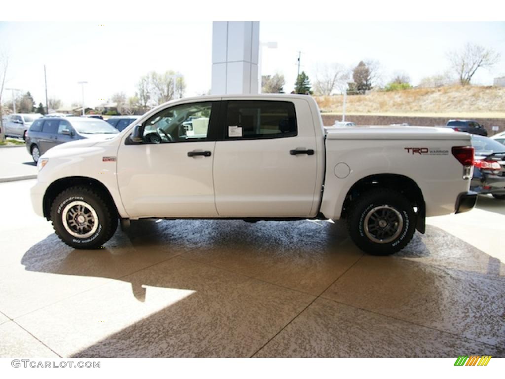 2011 Tundra TRD Rock Warrior CrewMax 4x4 - Super White / Graphite Gray photo #3