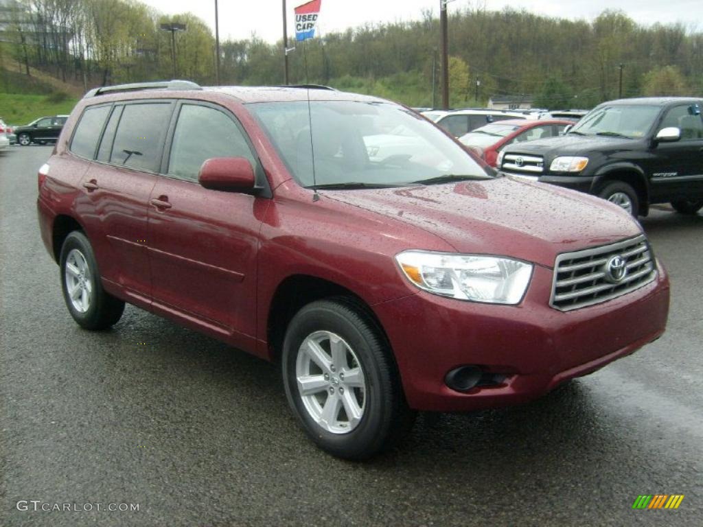 2010 Highlander V6 4WD - Salsa Red Pearl / Ash photo #1