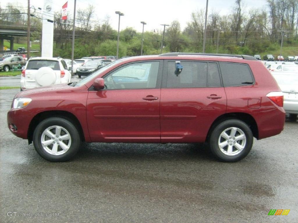 Salsa Red Pearl 2010 Toyota Highlander V6 4WD Exterior Photo #48296008