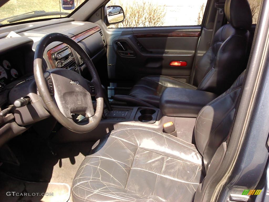 2001 Grand Cherokee Limited 4x4 - Steel Blue Pearl / Agate photo #8