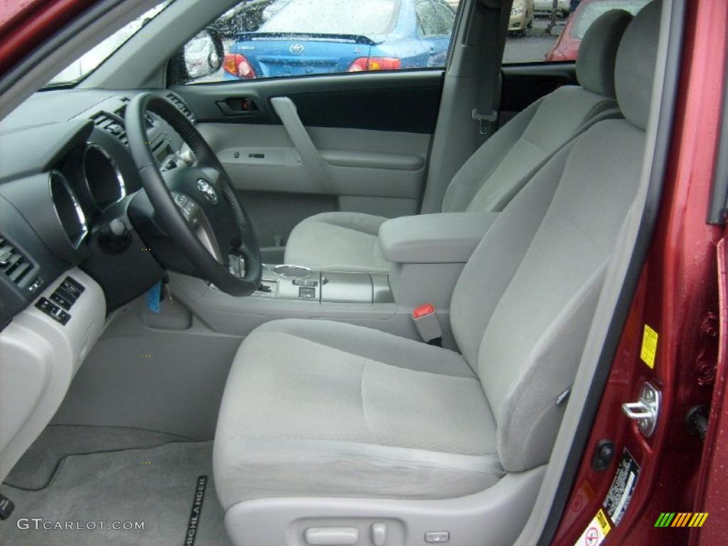 Ash Interior 2010 Toyota Highlander V6 4WD Photo #48296125