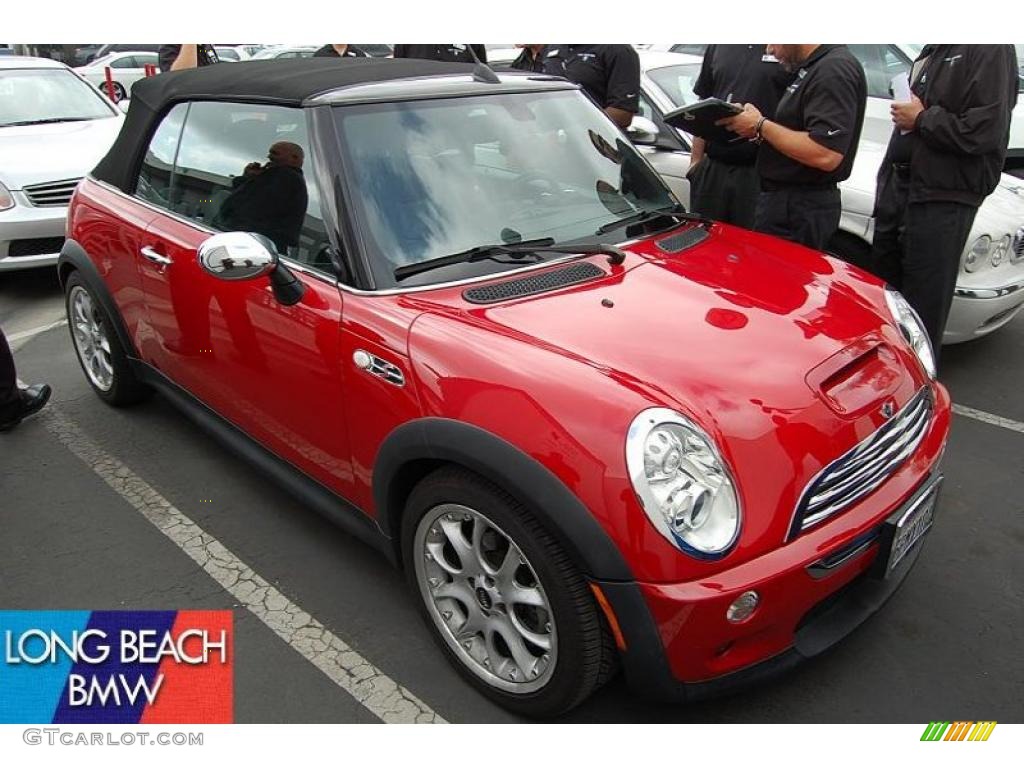 2005 Cooper S Convertible - Chili Red / Panther Black photo #1