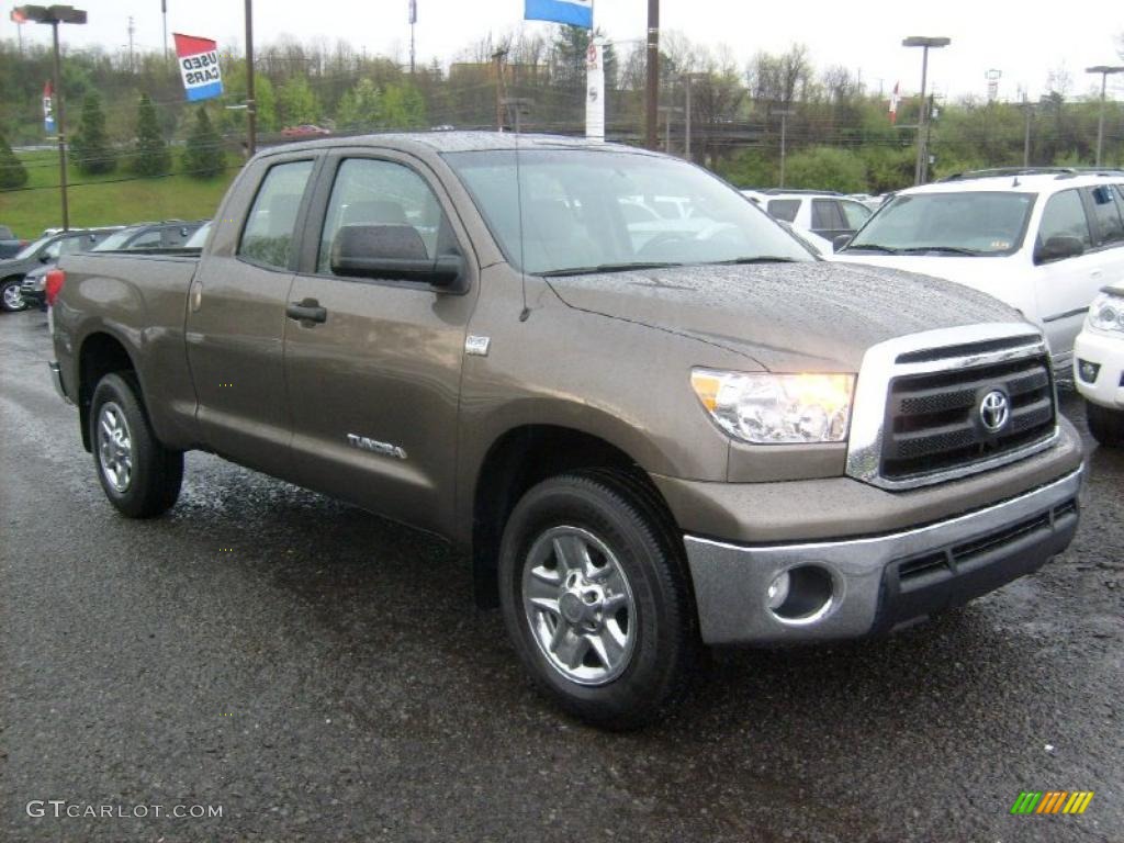 2010 Tundra Double Cab 4x4 - Pyrite Brown Mica / Sand Beige photo #1