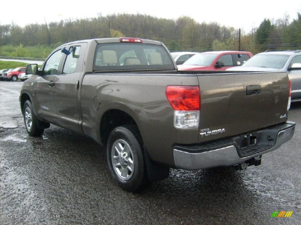 2010 Tundra Double Cab 4x4 - Pyrite Brown Mica / Sand Beige photo #4