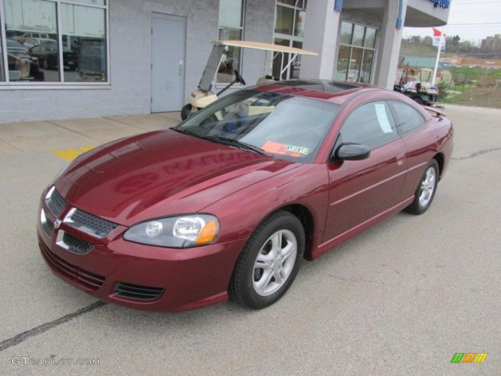 2003 Stratus SXT Coupe - Deep Red Pearl / Dark Taupe/Medium Taupe photo #2