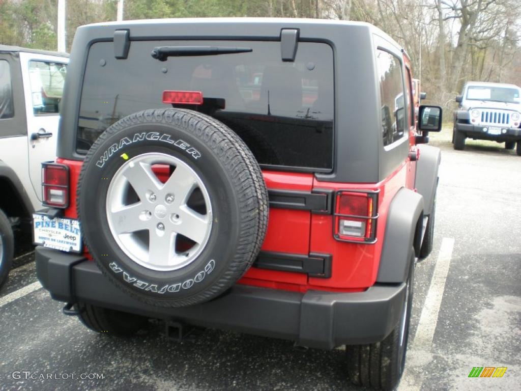 2011 Wrangler Sport S 4x4 - Flame Red / Black photo #2