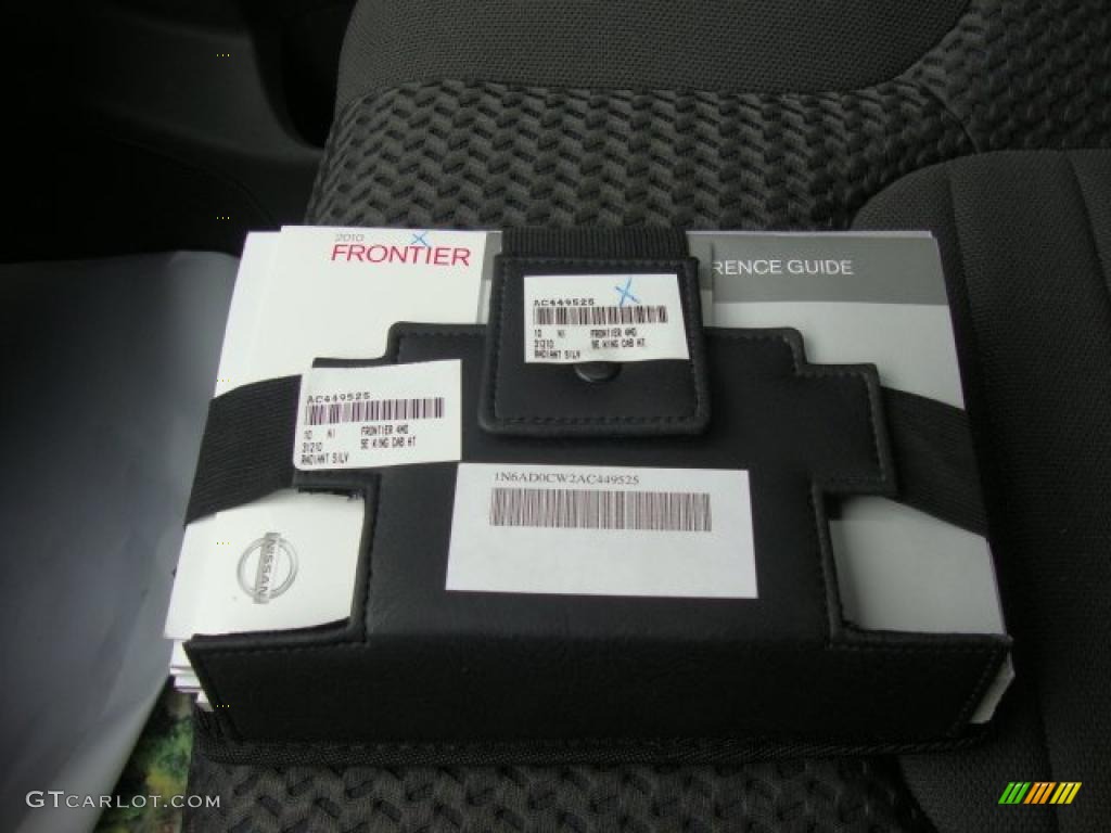 2010 Nissan Frontier SE V6 King Cab 4x4 Books/Manuals Photo #48297934