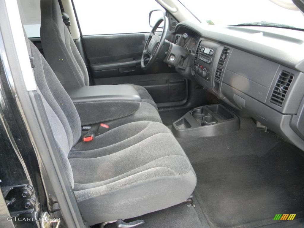 Dark Slate Gray Interior 2001 Dodge Dakota Sport Quad Cab 4x4 Photo #48298237
