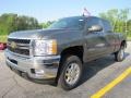 2011 Steel Green Metallic Chevrolet Silverado 2500HD LT Crew Cab 4x4  photo #3