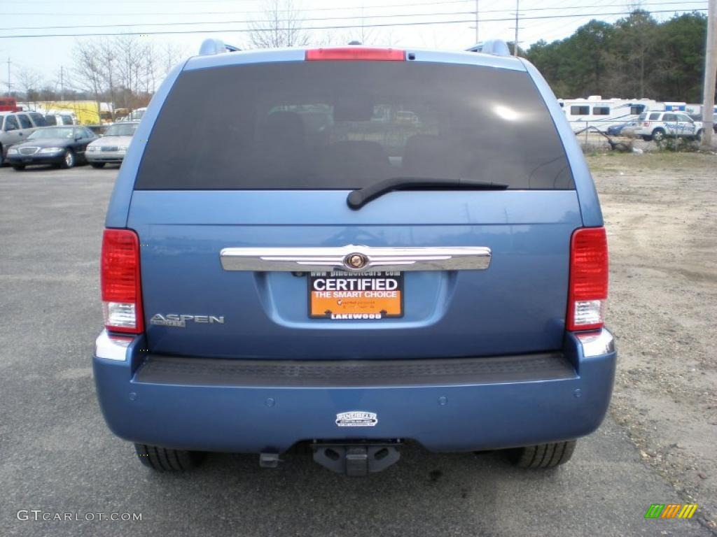 2008 Aspen Limited 4WD - Marine Blue Pearl / Light Graystone photo #6