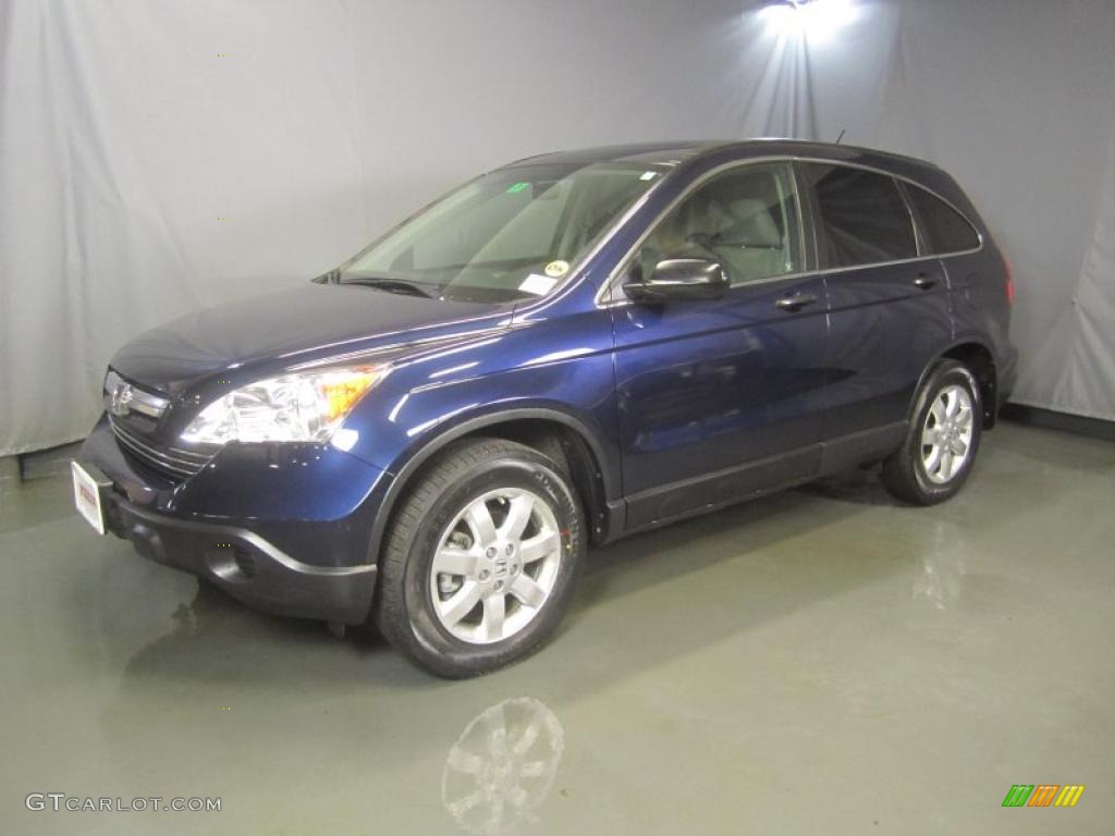 2009 CR-V EX 4WD - Royal Blue Pearl / Gray photo #1