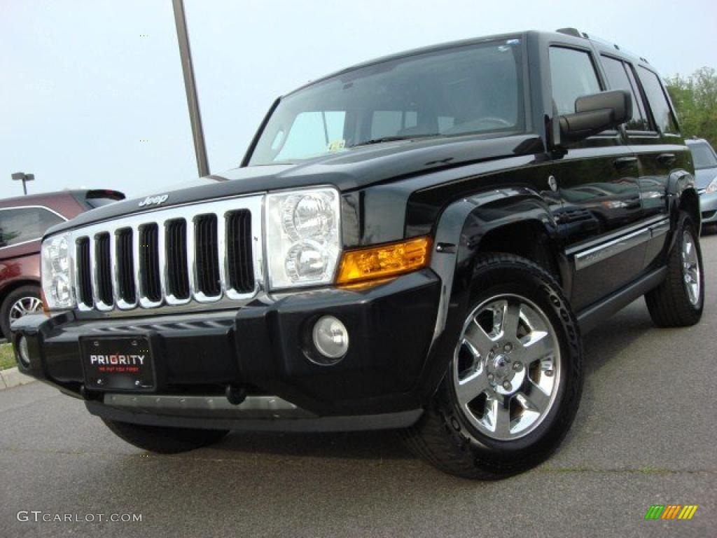 2006 Commander Limited 4x4 - Black / Saddle Brown photo #1