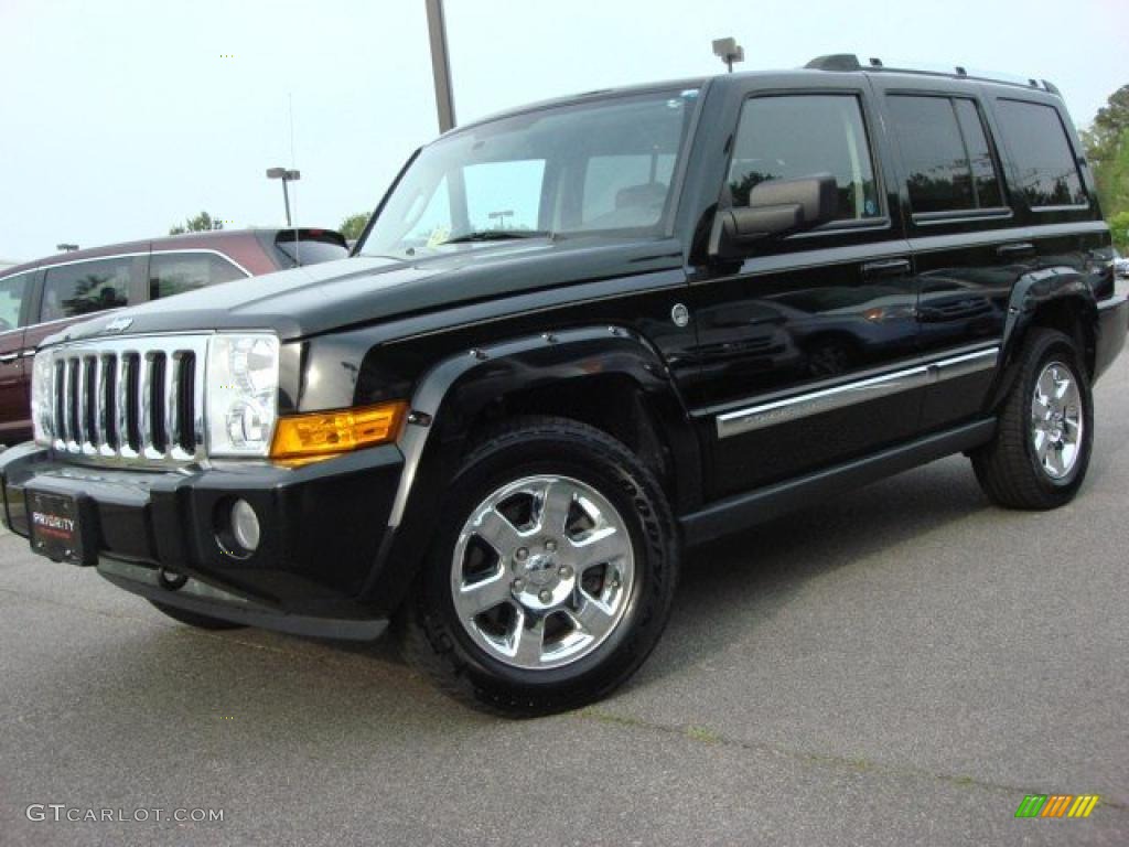 2006 Commander Limited 4x4 - Black / Saddle Brown photo #2