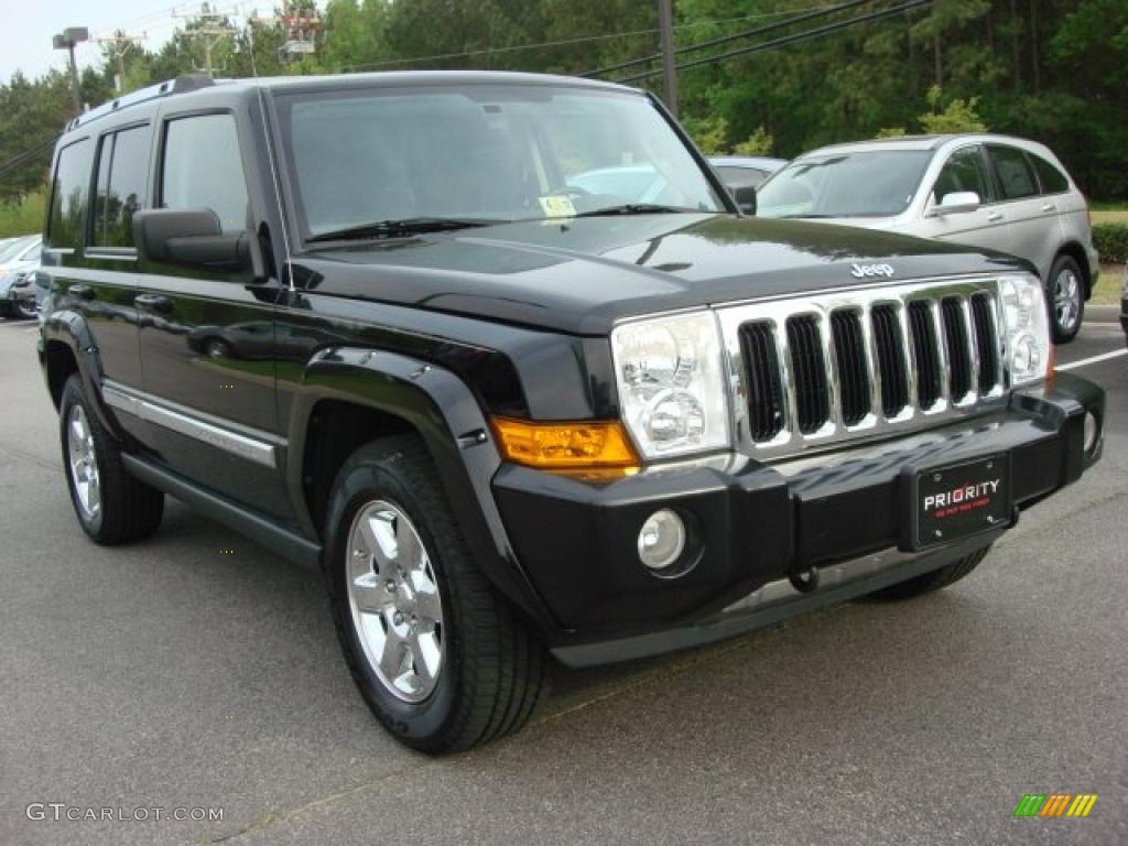 2006 Commander Limited 4x4 - Black / Saddle Brown photo #6