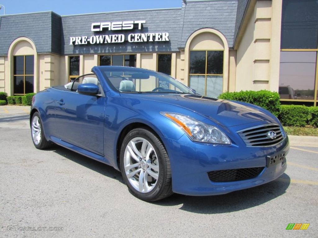 2010 G 37 Convertible - Athens Blue / Stone photo #1