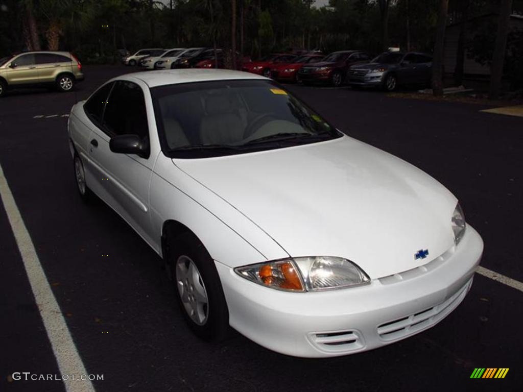 2001 Cavalier Coupe - Bright White / Medium Gray photo #1