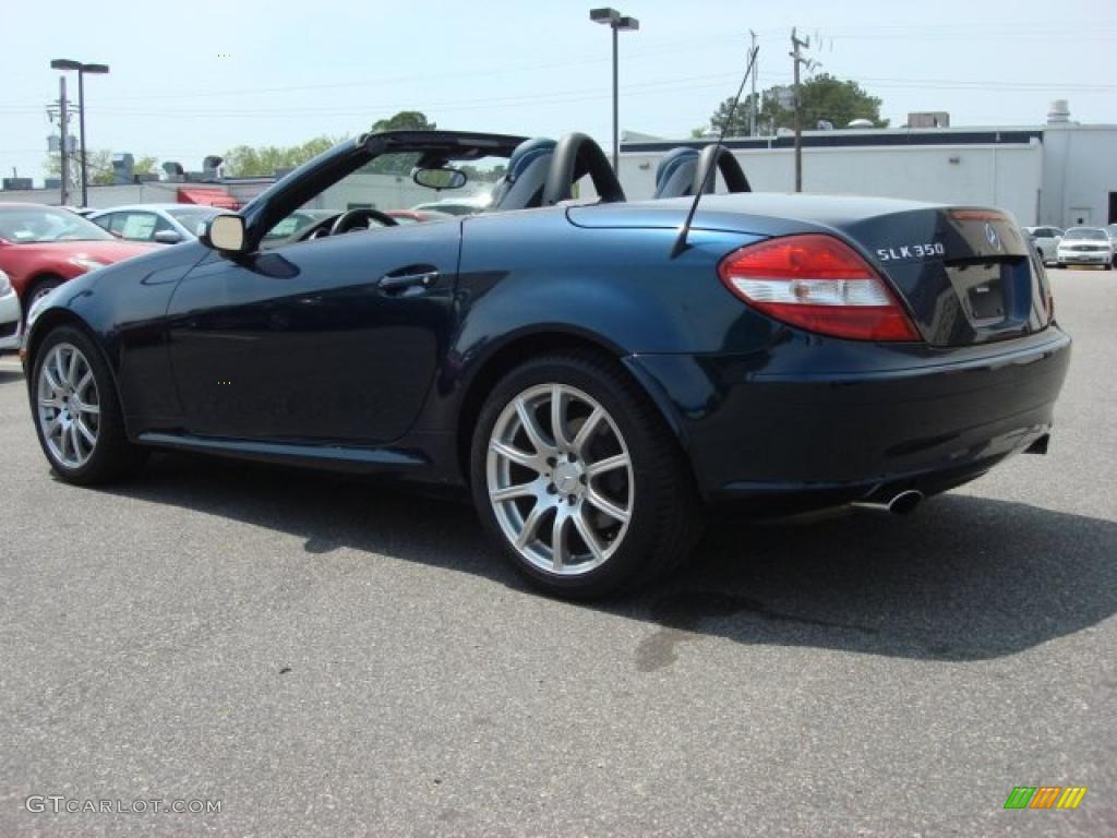 2005 SLK 350 Roadster - Caspian Blue Metallic / Blue photo #5