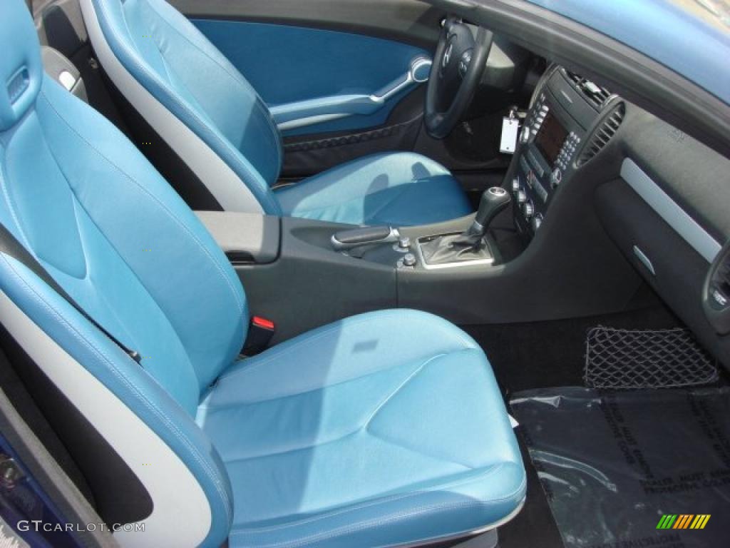 Blue Interior 2005 Mercedes-Benz SLK 350 Roadster Photo #48301249