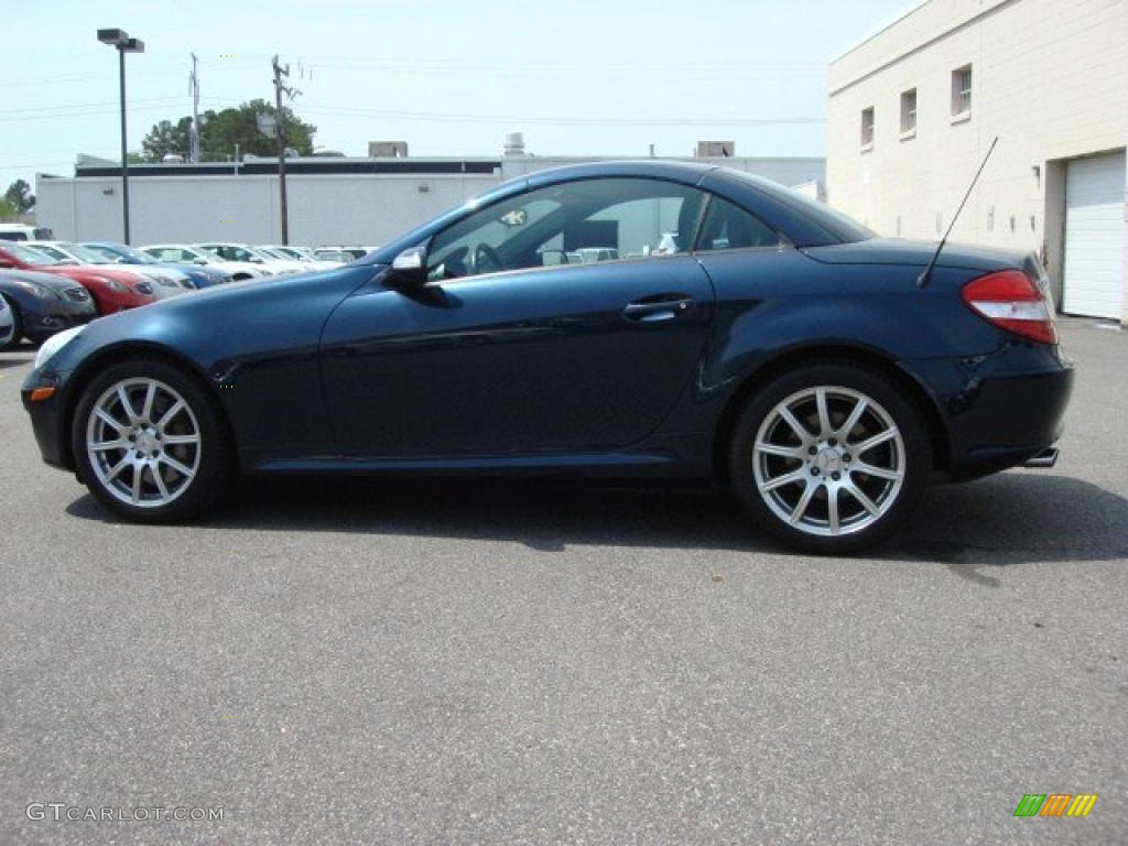 Caspian Blue Metallic 2005 Mercedes-Benz SLK 350 Roadster Exterior Photo #48301456