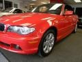 2005 Electric Red BMW 3 Series 325i Convertible  photo #3