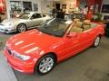 2005 Electric Red BMW 3 Series 325i Convertible  photo #26