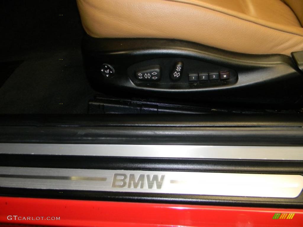 2005 3 Series 325i Convertible - Electric Red / Natural Brown photo #29