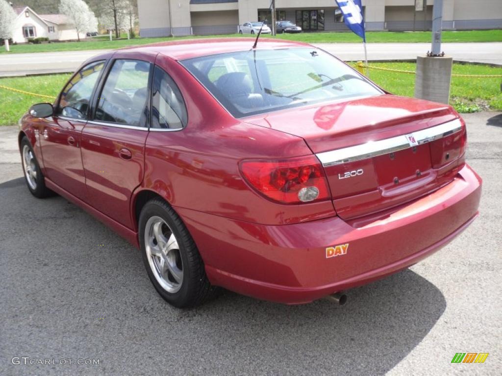 2003 L Series L200 Sedan - Medium Red / Gray photo #2