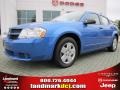 2008 Marathon Blue Pearl Dodge Avenger SE  photo #1