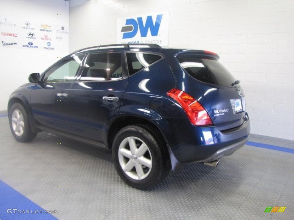 2005 Murano SE AWD - Midnight Blue Pearl / Cafe Latte photo #4
